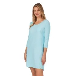 Women's Cuddl Duds® Essentials Long Sleeve Sleepshirt -Cuddl Duds Shop 2594817 ALT2