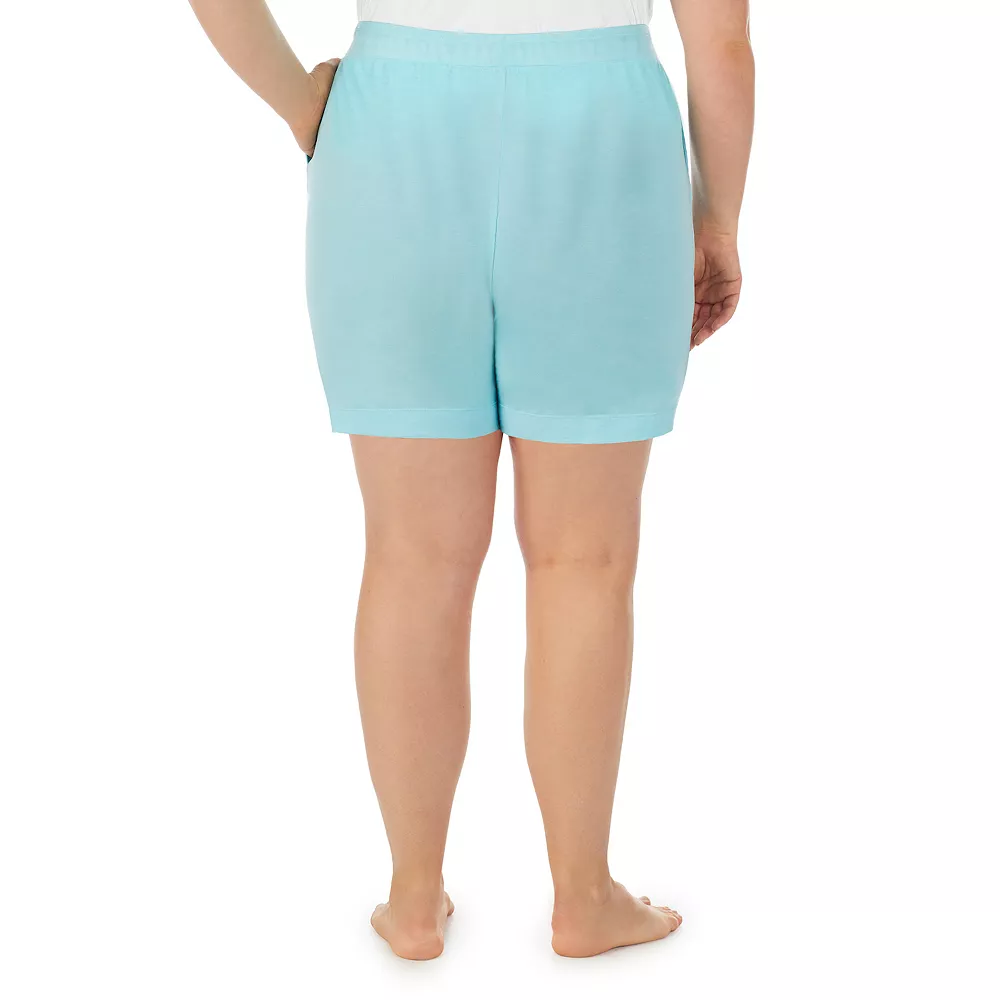 Plus Size Cuddl Duds® Essentials Pajama Sleep Shorts 4 Plus Size Cuddl Duds® Essentials Pajama Sleep Shorts - Image 2