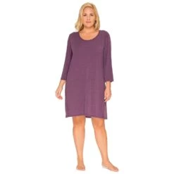 Plus Size Cuddl Duds® Essentials Long Sleeve Sleepshirt