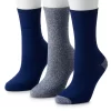 Women's Cuddl Duds® 3-Pack Everyday Crew Socks -Cuddl Duds Shop 3516568 Medieval Blue