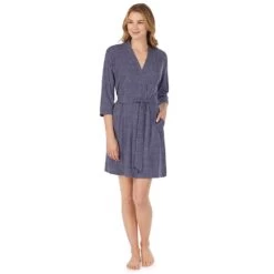 Women's Cuddl Duds® Essentials Wrap Robe -Cuddl Duds Shop 3732588 ALT4