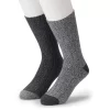 Cuddl Duds Socks For Men 2-Pack Twist Ribbed Crew Socks 1 Cuddl Duds Socks For Men 2-Pack Twist Ribbed Crew Socks -Cuddl Duds Shop 3768491 Asphalt