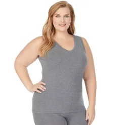 Plus Size Cuddl Duds® Soft Wear With Stretch Reversible Tank -Cuddl Duds Shop 3853278 ALT2