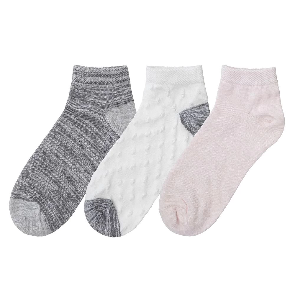 Women's Cuddl Duds® Everyday 3-Pack Low Cut Socks 8 Women's Cuddl Duds® Everyday 3-Pack Low Cut Socks - Image 6