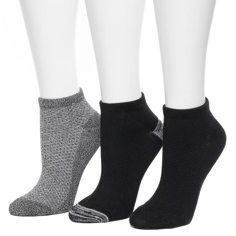 Women's Cuddl Duds® Everyday 3-Pack Low Cut Socks 3 Women's Cuddl Duds® Everyday 3-Pack Low Cut Socks