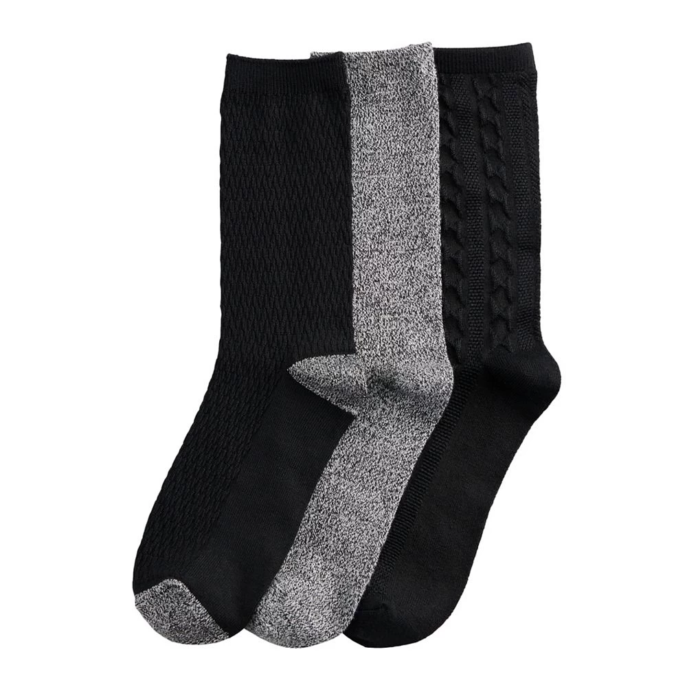 Women's Cuddl Duds® Everyday 3-pack Crew Socks 4 Women's Cuddl Duds® Everyday 3-pack Crew Socks - Image 2