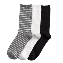 Women's Cuddl Duds® Everyday 3-pack Crew Socks 8 Women's Cuddl Duds® Everyday 3-pack Crew Socks -Cuddl Duds Shop 4143262 ALT2
