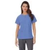 Women's Cuddl Duds® Scrubs Henley Top With 2 Pockets -Cuddl Duds Shop 4320456 Ceil Heather