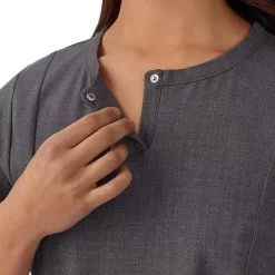 Petite Cuddl Duds® Scrubs Top With 2 Pockets -Cuddl Duds Shop 4320459 ALT2