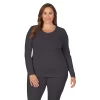 Plus Size Cuddl Duds® Under Scrubs Crewneck Top -Cuddl Duds Shop 4321151 Charcoal