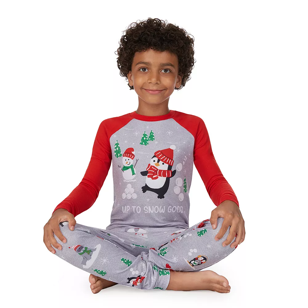 Boys 4-14 Jammies For Your Families® Penguin & Friends Raglan Pajama Set By Cuddl Duds® 5 Boys 4-14 Jammies For Your Families® Penguin & Friends Raglan Pajama Set By Cuddl Duds® - Image 3