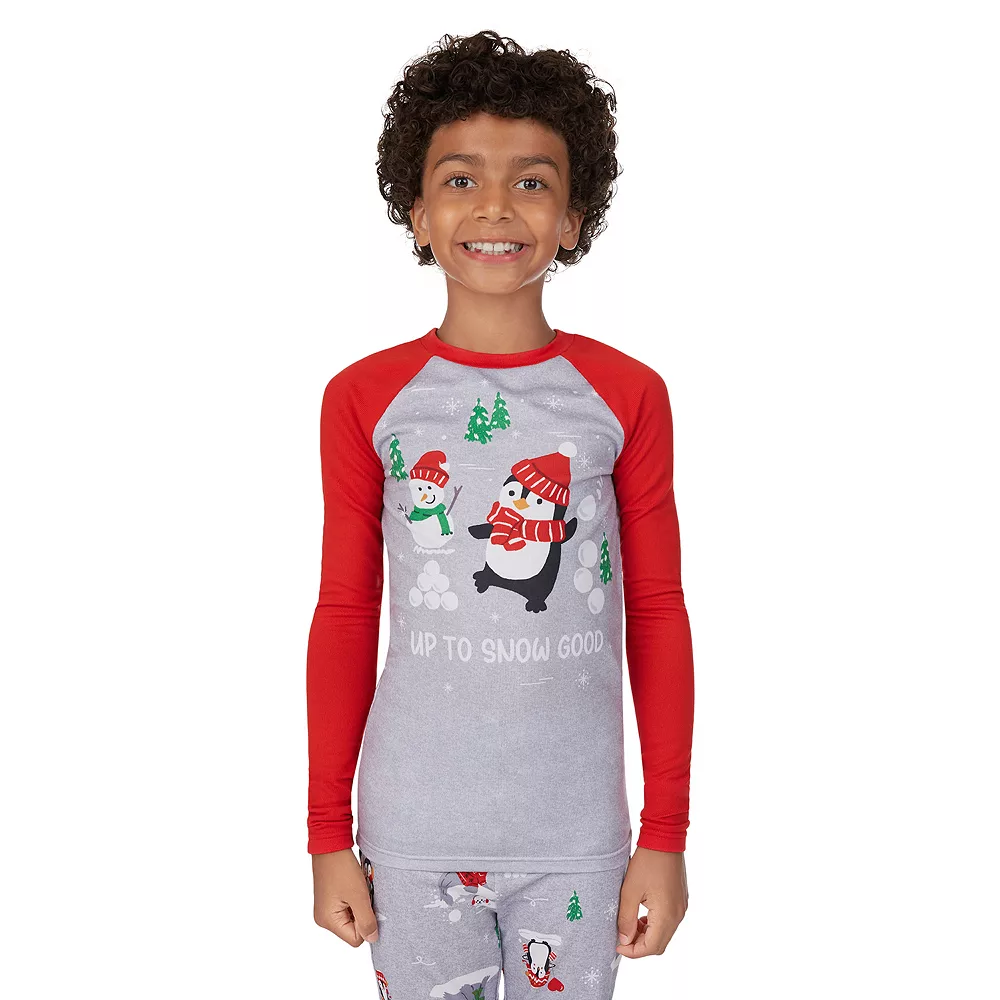 Boys 4-14 Jammies For Your Families® Penguin & Friends Raglan Pajama Set By Cuddl Duds® 6 Boys 4-14 Jammies For Your Families® Penguin & Friends Raglan Pajama Set By Cuddl Duds® - Image 4