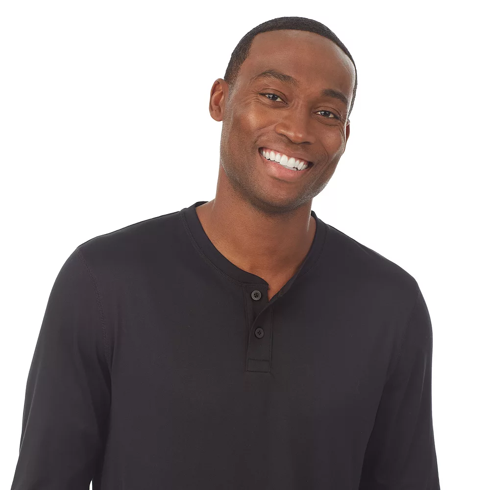 Men's Cuddl Duds® Far-Infrared Enhance Pajama Henley 5 Men's Cuddl Duds® Far-Infrared Enhance Pajama Henley - Image 3