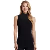 Women's Cuddl Duds® Stretch Softwear Sleeveless Mockneck Tank -Cuddl Duds Shop 5045716 Black