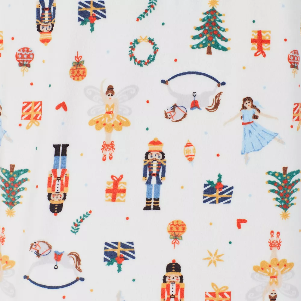 Petite Cuddl Duds® Velour Fleece V-Neck Pajama Top And Banded Bottom Pajama Pants Sleep Set 6 Petite Cuddl Duds® Velour Fleece V-Neck Pajama Top And Banded Bottom Pajama Pants Sleep Set - Image 4