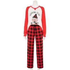 Women's Jammies For Your Families® Beary Cool "Grandma Bear" Pajama Set By Cuddl Duds® -Cuddl Duds Shop 5601561 ALT3