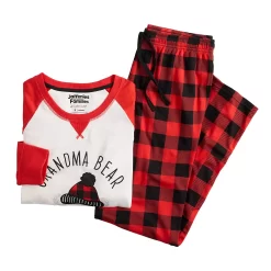 Women's Jammies For Your Families® Beary Cool "Grandma Bear" Pajama Set By Cuddl Duds® -Cuddl Duds Shop 5601561 ALT5