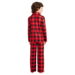Kids 4-14 Jammies For Your Families® Beary Cool Buffalo Check Pajama Set By Cuddl Duds® -Cuddl Duds Shop 5618793 ALT2