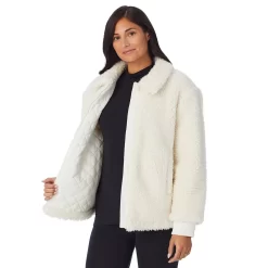 Women's Cuddl Duds Sherpa Bomber Jacket -Cuddl Duds Shop 5624950 ALT3