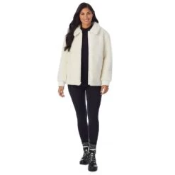 Women's Cuddl Duds Sherpa Bomber Jacket -Cuddl Duds Shop 5624950 ALT6