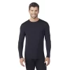 Men's Cuddl Duds® Lightweight ModalCore Performance Baselayer Crew Top -Cuddl Duds Shop 5647774 Black