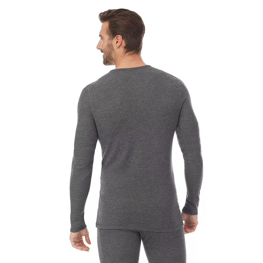 Men's Cuddl Duds® Midweight Waffle Thermal Performance Baselayer Henley Top 4 Men's Cuddl Duds® Midweight Waffle Thermal Performance Baselayer Henley Top - Image 2