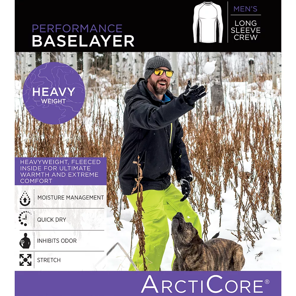 Men's Cuddl Duds® Heavyweight ArctiCore Performance Baselayer Crew Top 5 Men's Cuddl Duds® Heavyweight ArctiCore Performance Baselayer Crew Top - Image 3