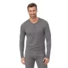Men's Cuddl Duds® Heavyweight ProExtreme Performance Baselayer Henley Top -Cuddl Duds Shop 5647784 Charcoal Heather