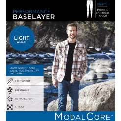 Men's Cuddl Duds® Lightweight ModalCore Performance Baselayer Pants 7 Men's Cuddl Duds® Lightweight ModalCore Performance Baselayer Pants -Cuddl Duds Shop 5647788 ALT99