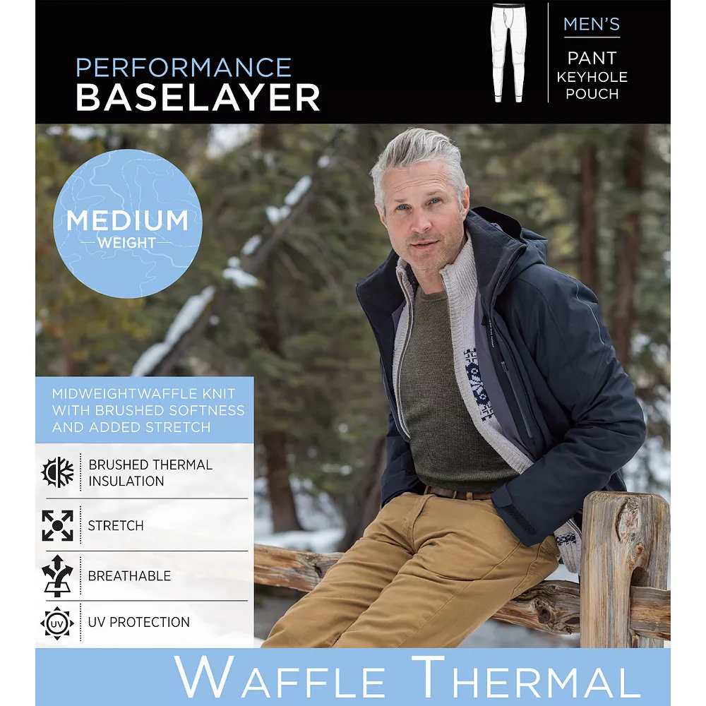 Men's Cuddl Duds® Midweight Waffle Thermal Performance Baselayer Pants 5 Men's Cuddl Duds® Midweight Waffle Thermal Performance Baselayer Pants - Image 3