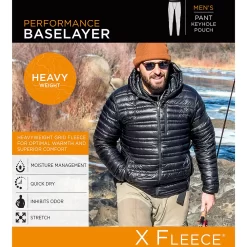 Men's Cuddl Duds® Heavyweight X Fleece Performance Baselayer Pants -Cuddl Duds Shop 5647796 ALT99