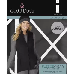 Women's Cuddl Duds® Fleecewear With Stretch Full Zippered Vest -Cuddl Duds Shop 5668404 ALT98