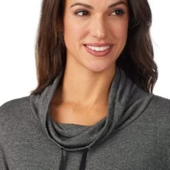 Women's Cuddl Duds® Ultra Cozy Long Sleeve Cowlneck Tunic Top -Cuddl Duds Shop 5669135 ALT2