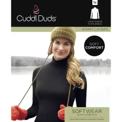 Women's Cuddl Duds® Softwear With Stretch Long Sleeve Turtleneck -Cuddl Duds Shop 5671465 ALT98