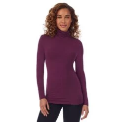 Women's Cuddl Duds® Softwear With Stretch Long Sleeve Turtleneck