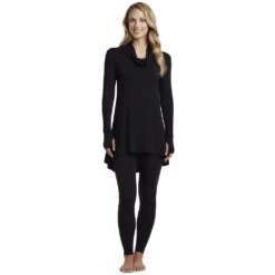 Women's Cuddl Duds® Softwear With Stretch Long Sleeve Cowlneck Tunic Top 9 Women's Cuddl Duds® Softwear With Stretch Long Sleeve Cowlneck Tunic Top -Cuddl Duds Shop 5671466 ALT4