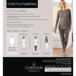 Women's Cuddl Duds® Long Sleeve Crewneck Stretch Thermal Top 13 Women's Cuddl Duds® Long Sleeve Crewneck Stretch Thermal Top -Cuddl Duds Shop 5673066 ALT99