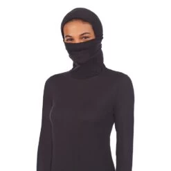 Women's Cuddl Duds® Far-Infrared Enhance Long Sleeve Balaclava -Cuddl Duds Shop 5676642 ALT3