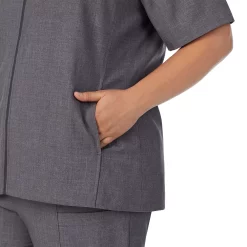 Plus Size Cuddl Duds® Scrubs 5-Pocket Lined Vest -Cuddl Duds Shop 5737163 ALT2