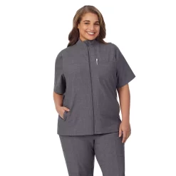 Plus Size Cuddl Duds® Scrubs 5-Pocket Lined Vest -Cuddl Duds Shop 5737163 ALT4