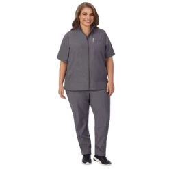 Plus Size Cuddl Duds® Scrubs 5-Pocket Lined Vest -Cuddl Duds Shop 5737163 ALT5