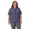 Plus Size Cuddl Duds® Scrubs 5-Pocket Lined Vest -Cuddl Duds Shop 5737163 Navy Heather