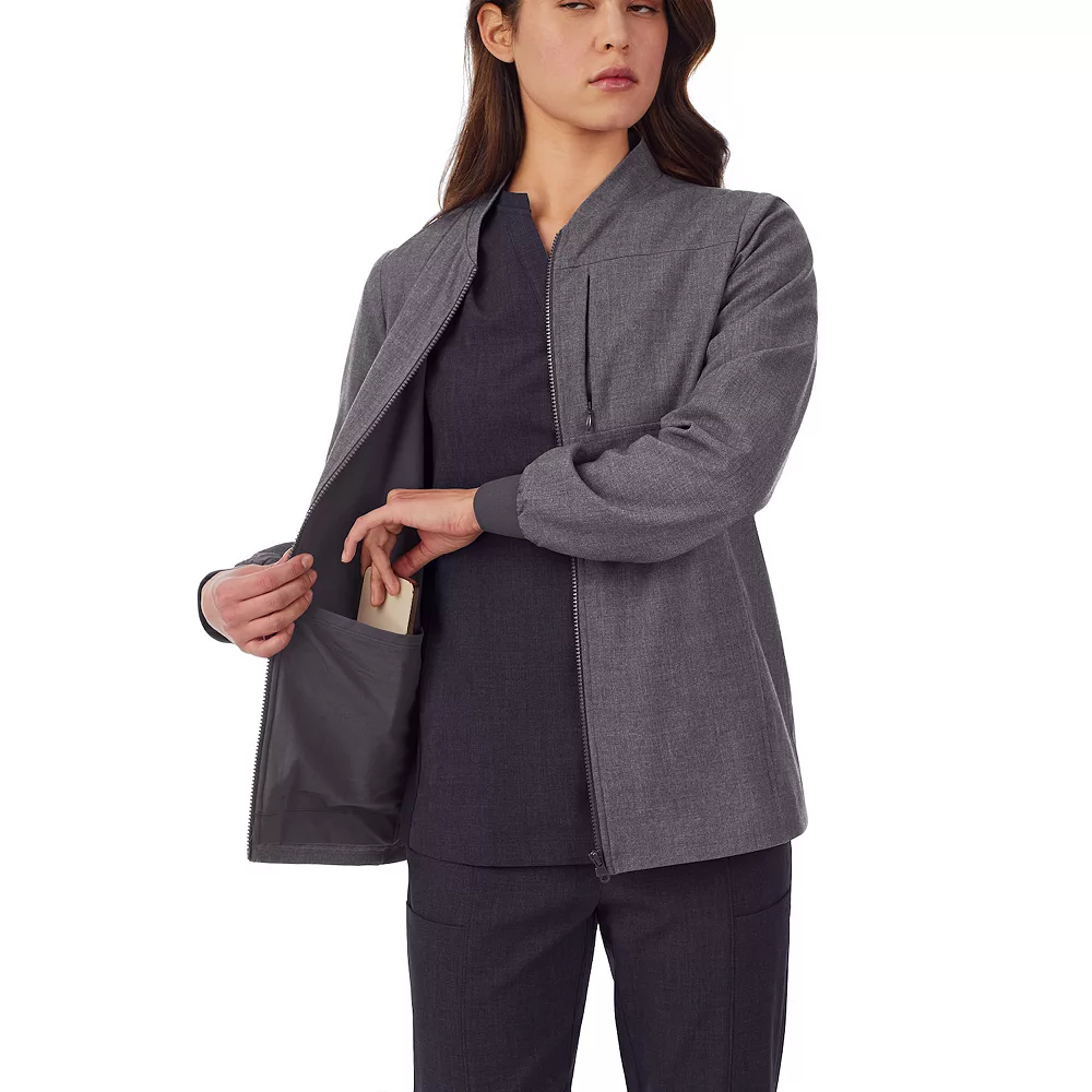 Women's Cuddl Duds® Scrubs 5-Pocket Lined Jacket 5 Women's Cuddl Duds® Scrubs 5-Pocket Lined Jacket - Image 3
