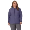 Plus Size Cuddl Duds® Scrubs 5-Pocket Lined Jacket -Cuddl Duds Shop 5737166 Navy Heather