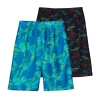 Boys 6-18 Cuddl Duds Neon Sharks 2-Pack Pajama Shorts