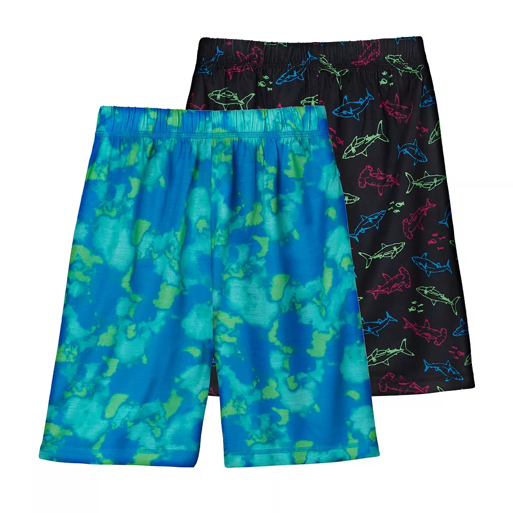 Boys 6-18 Cuddl Duds Neon Sharks 2-Pack Pajama Shorts 3 Boys 6-18 Cuddl Duds Neon Sharks 2-Pack Pajama Shorts