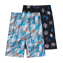 Boys 6-18 Cuddl Duds Melty Sports 2-Pack Pajama Shorts