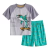 Boys 6-18 Cuddl Duds Skater Shark Tee & Shorts Pajama Set