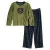 Boys 6-16 Cuddl Duds Top & Bottoms Fleece Top & Bottoms Pajama Set -Cuddl Duds Shop 5754772 Green Bear