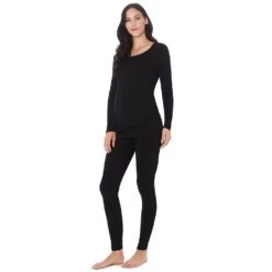 Maternity Cuddl Duds® Softwear With Stretch Ballet Neck Top 6 Maternity Cuddl Duds® Softwear With Stretch Ballet Neck Top -Cuddl Duds Shop 5764832 ALT2